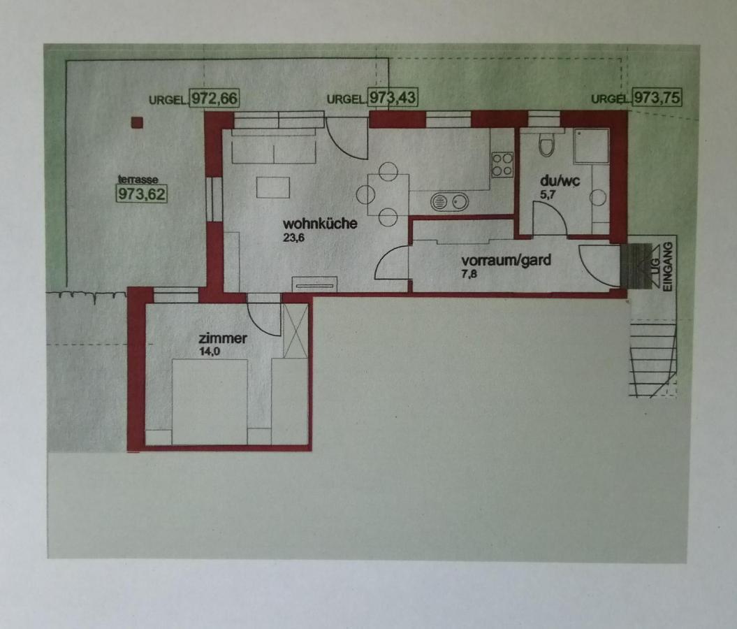 Apart Bergauf Rohrberg Exterior foto